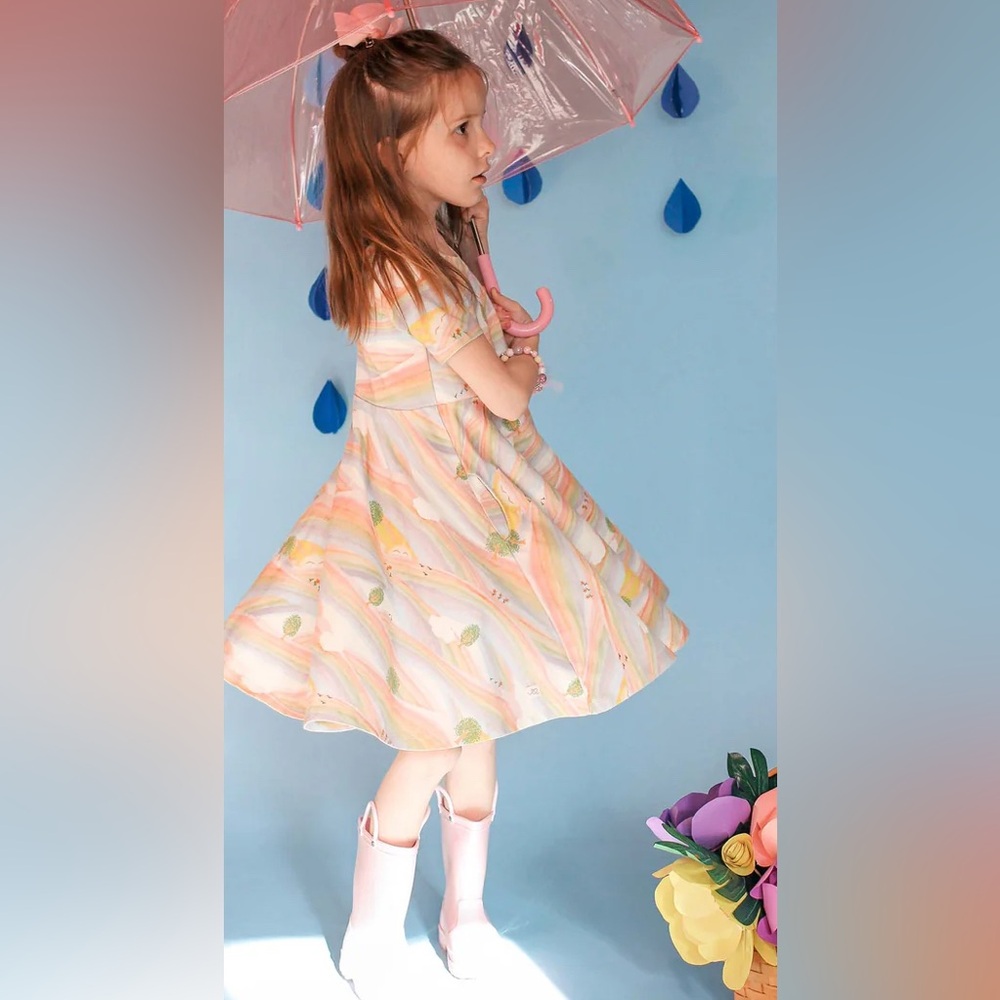 EUC JOURNEY KIDS' DRESS | SUNRAY RAINBOW SZ 5/6